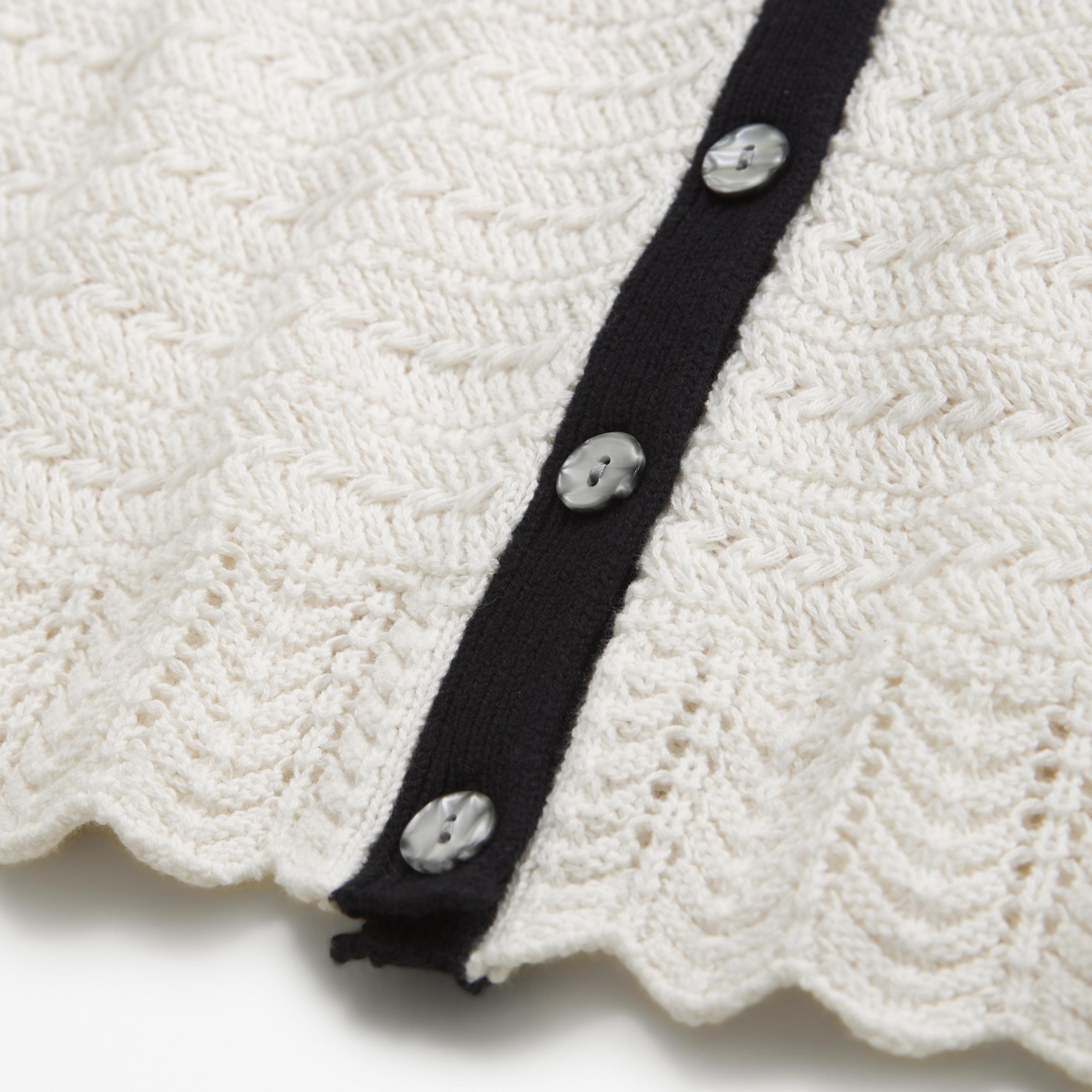 Crochet-Style Sweater Vest Product Image