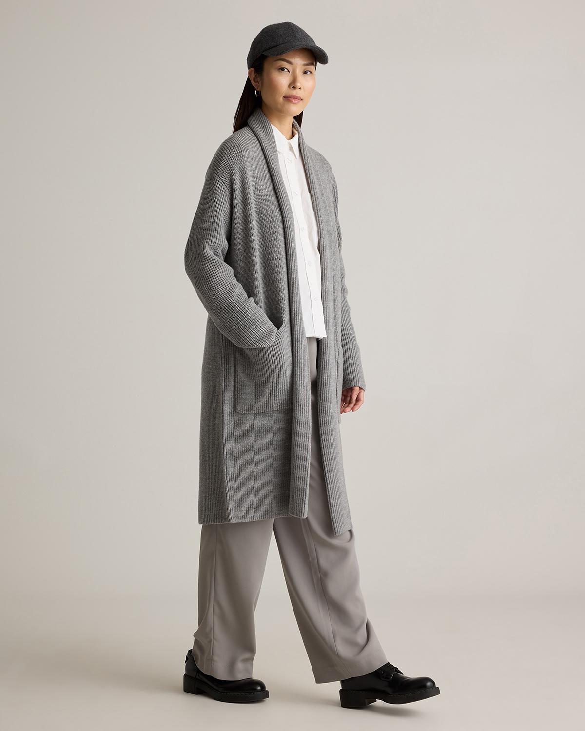 Quince | Women's Australian Merino Wool Duster Cardigan Sweater Size XS Product Image