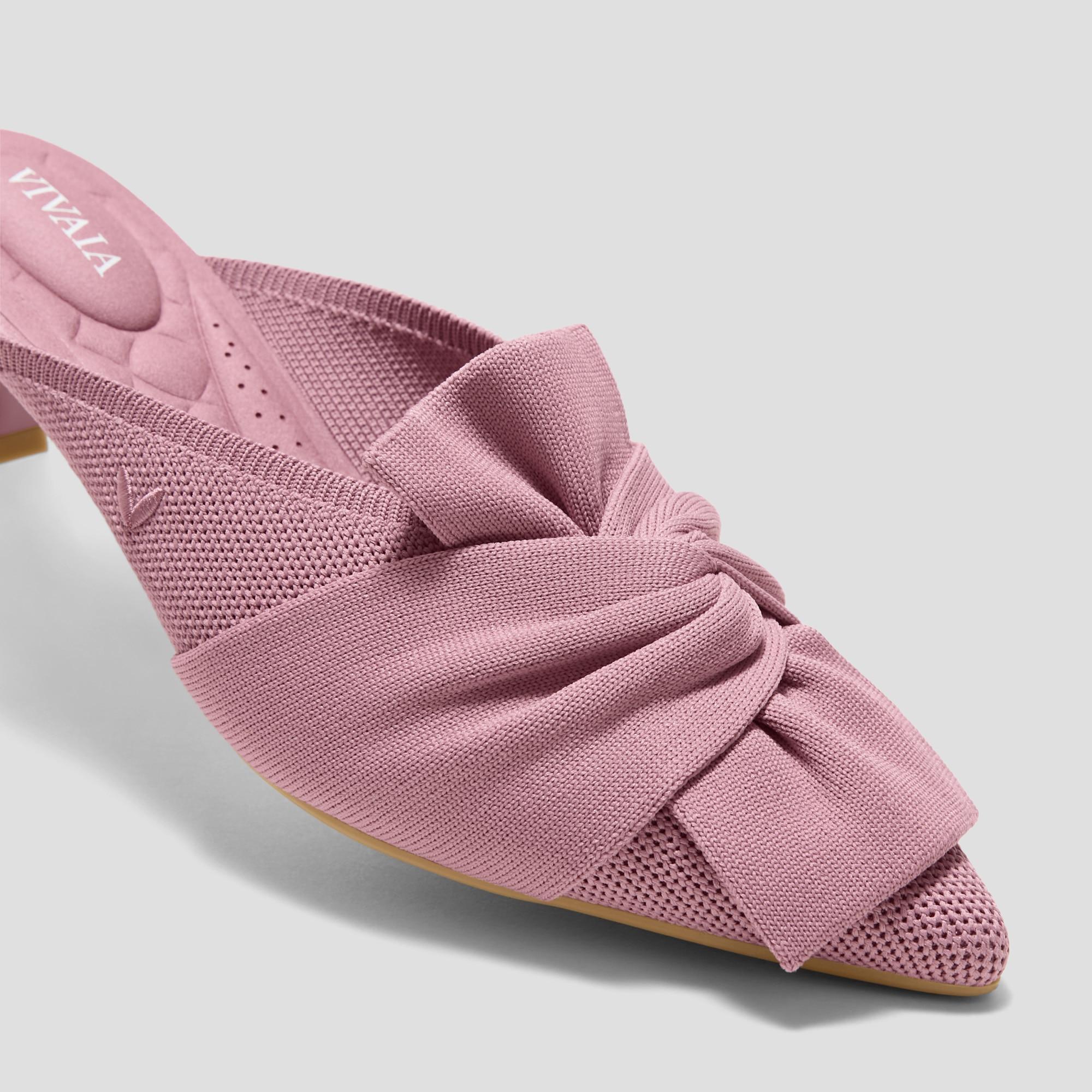 Pointed-Toe Bow Sandals (Samira) Product Image