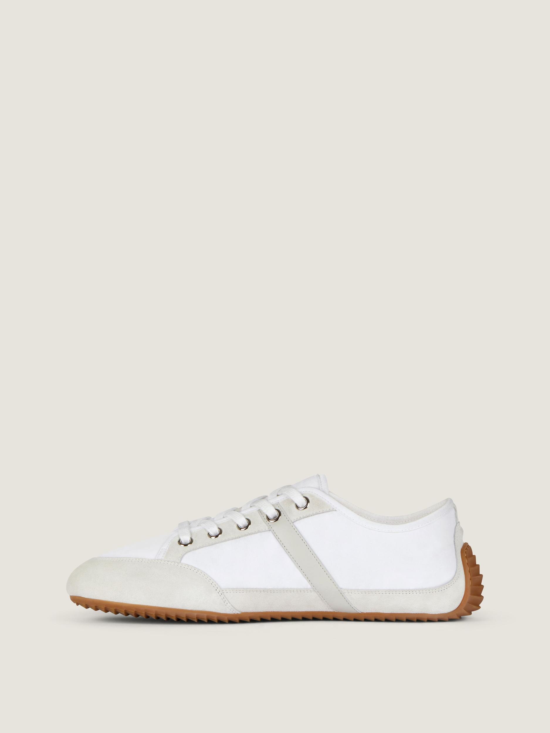 Slim sneakers in nylon and suede Product Image