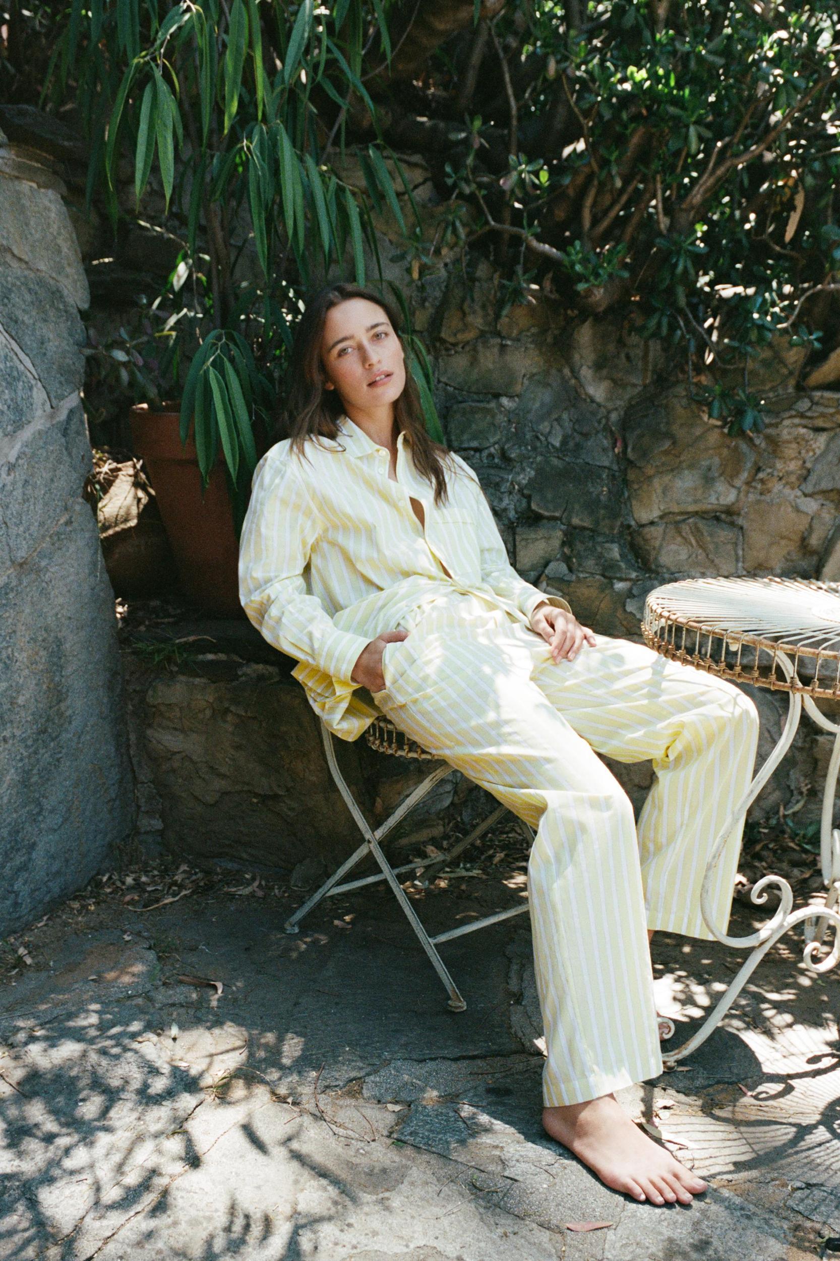STRIPED PAJAMA SHIRT Product Image