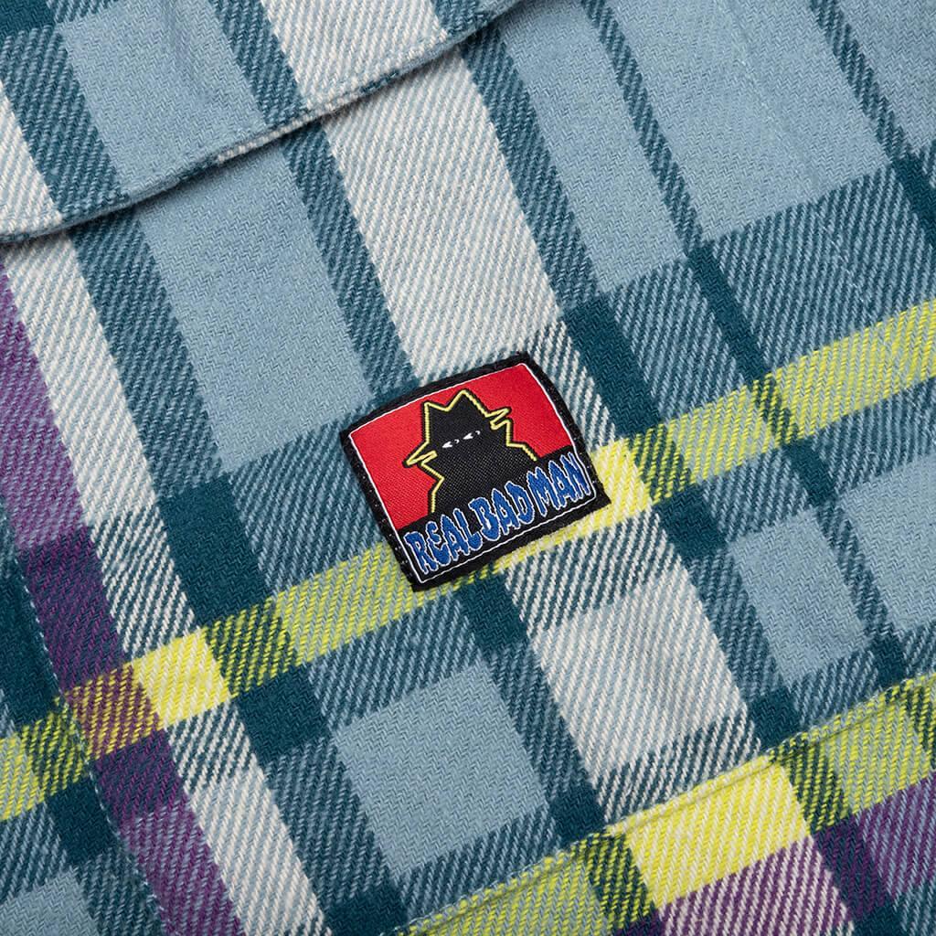 Work Flannel Shirt - Blue Male Product Image