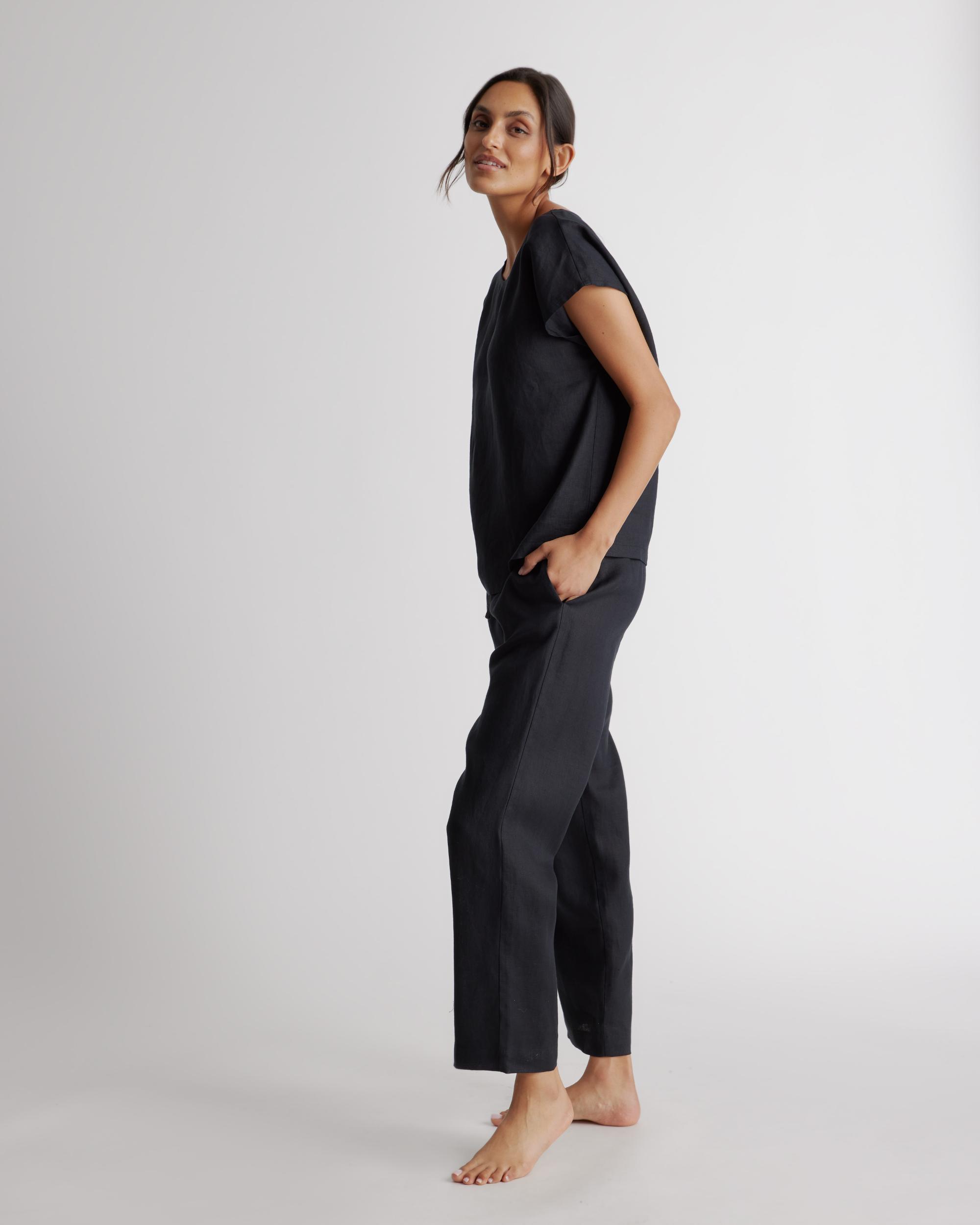 Quince | Women's 100% European Linen Pajama Set Product Image