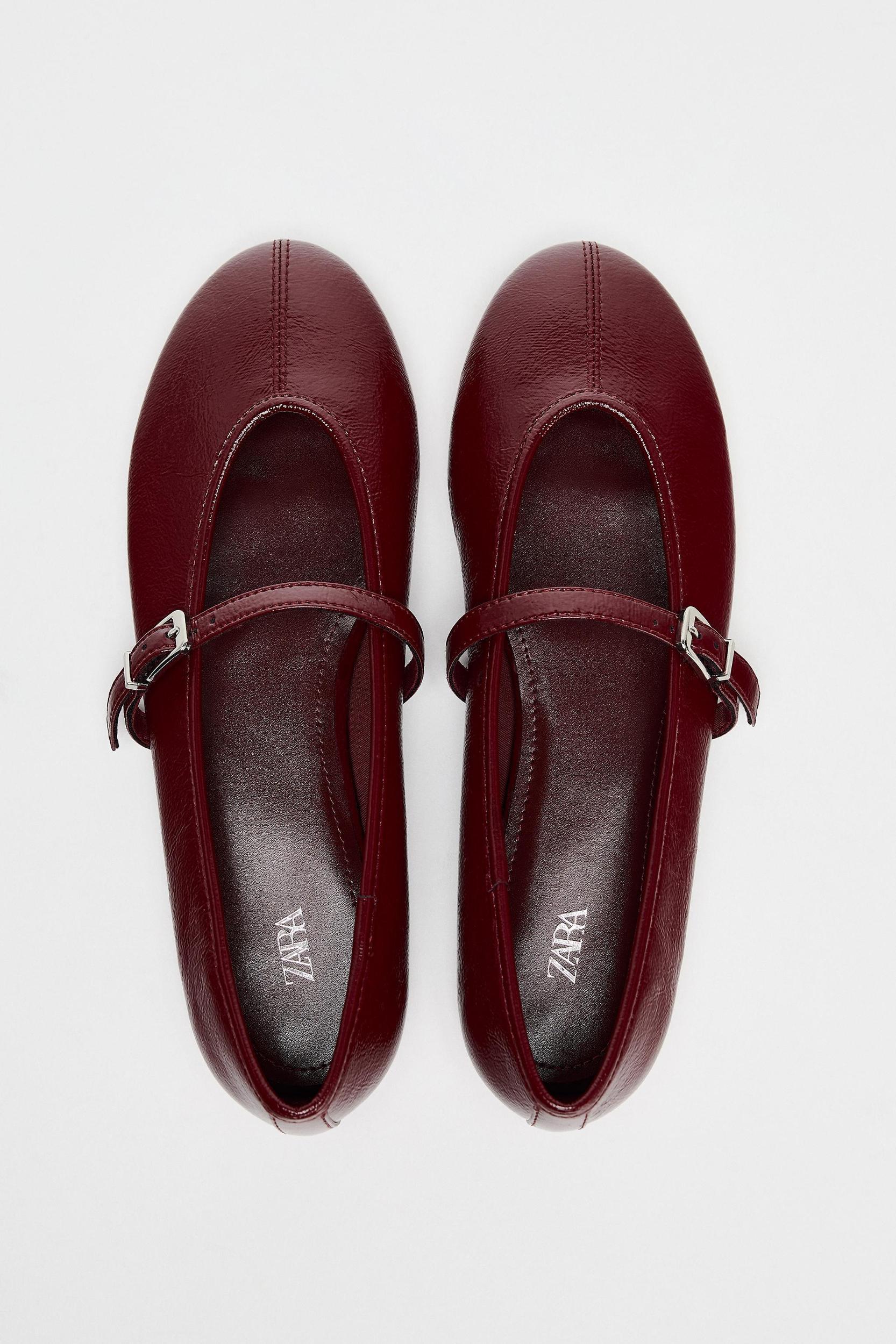 PATENT EFFECT BALLET FLATS Product Image