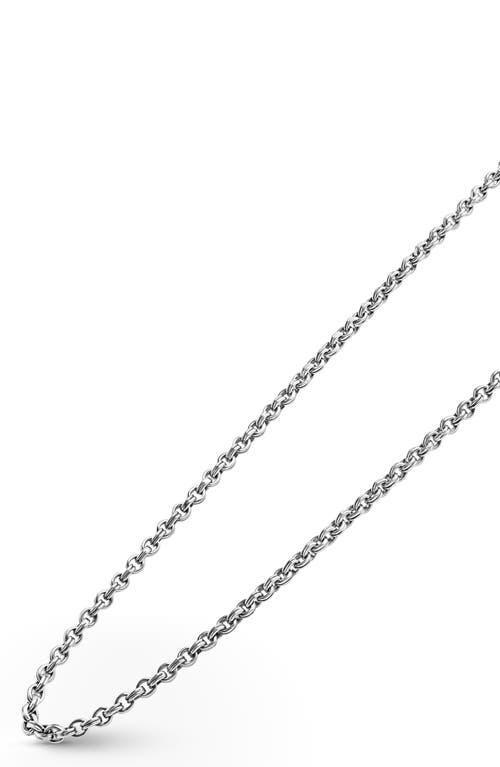 Lagos Mens Sterling Silver Anthem Double Link Caviar Chain Necklace, 20 - Exclusive Product Image