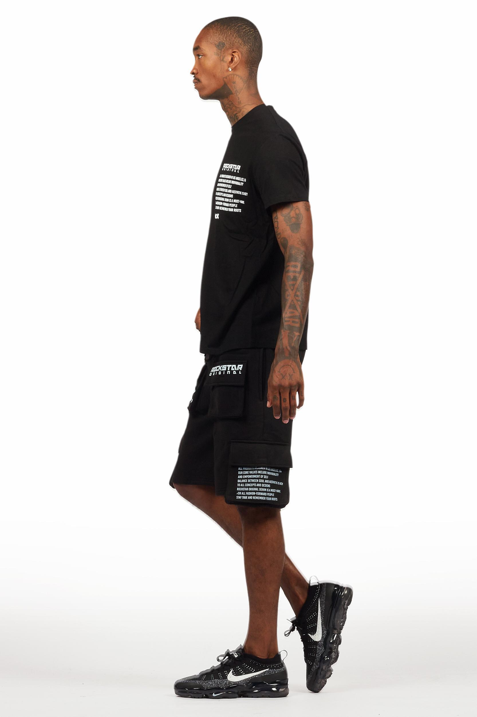 Jash Black/White Short Set Male Product Image