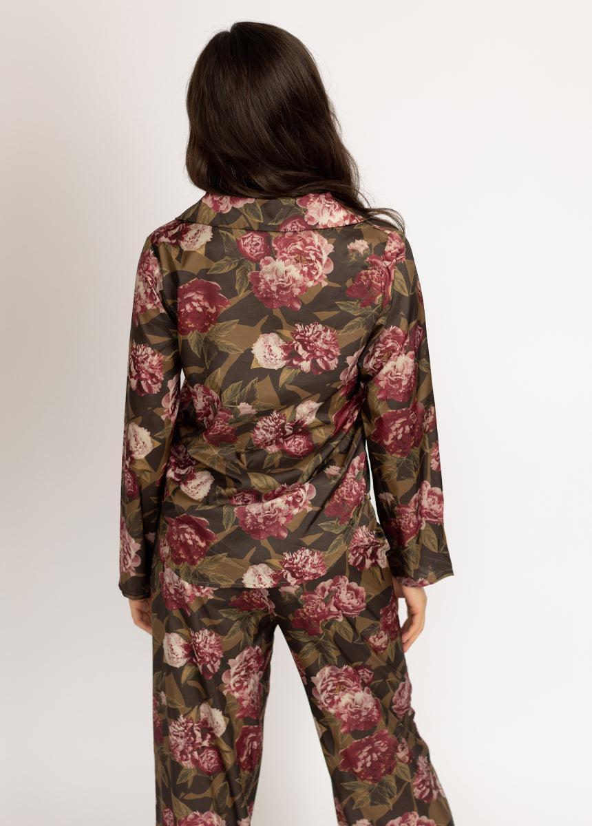 Lyana PJ Set in Bistre Floral Female Product Image