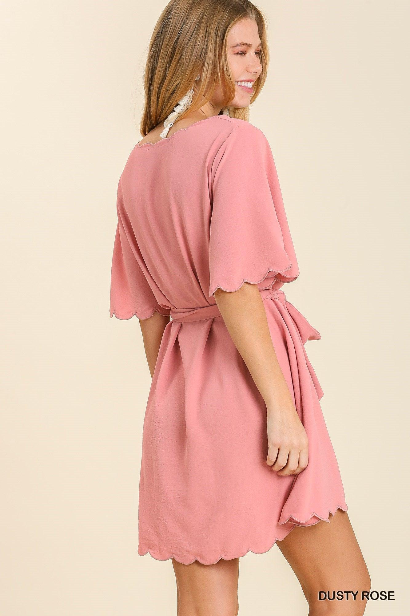 Forever More Scalloped Dress Product Image