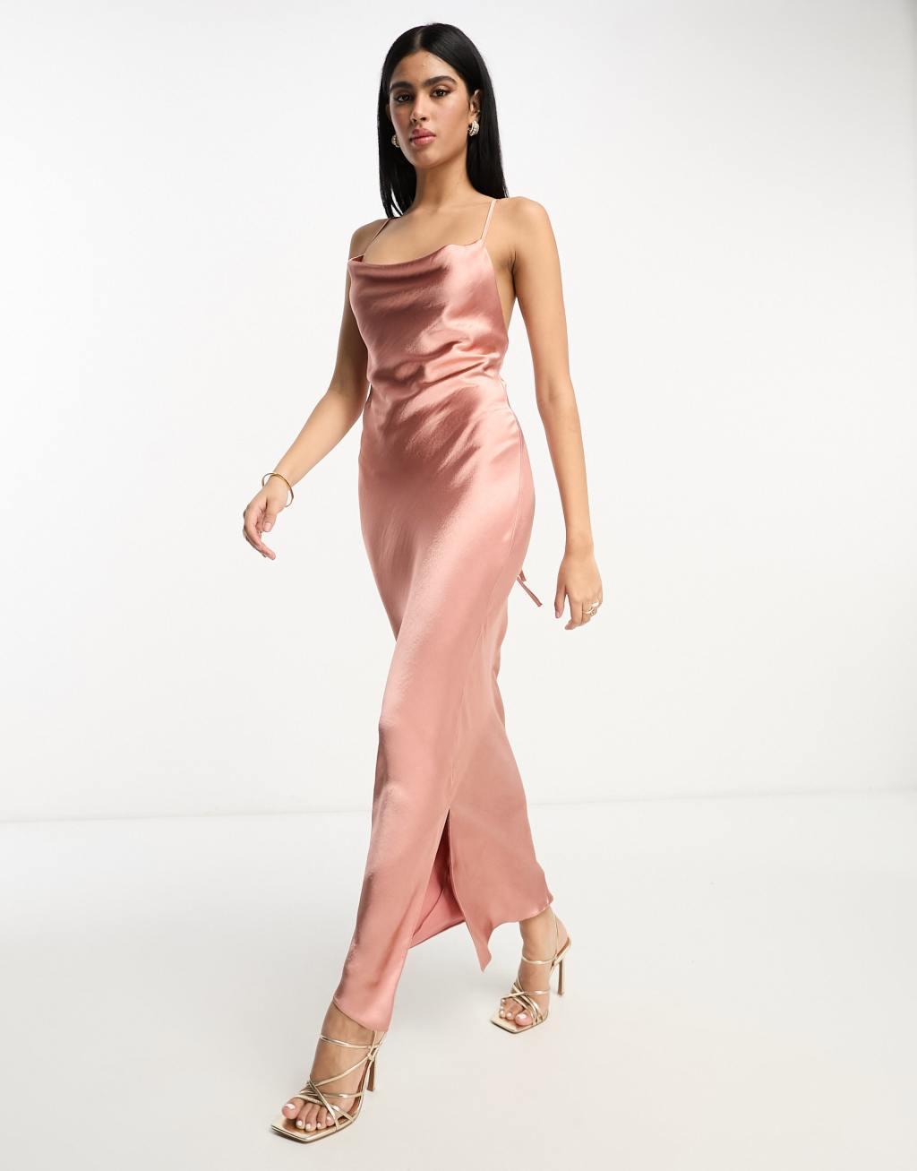 ASOS DESIGN Bridesmaid cami maxi slip dress Product Image