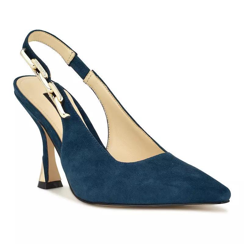 Nine West Veroni Womens Stiletto Slingback Dress Pumps Product Image