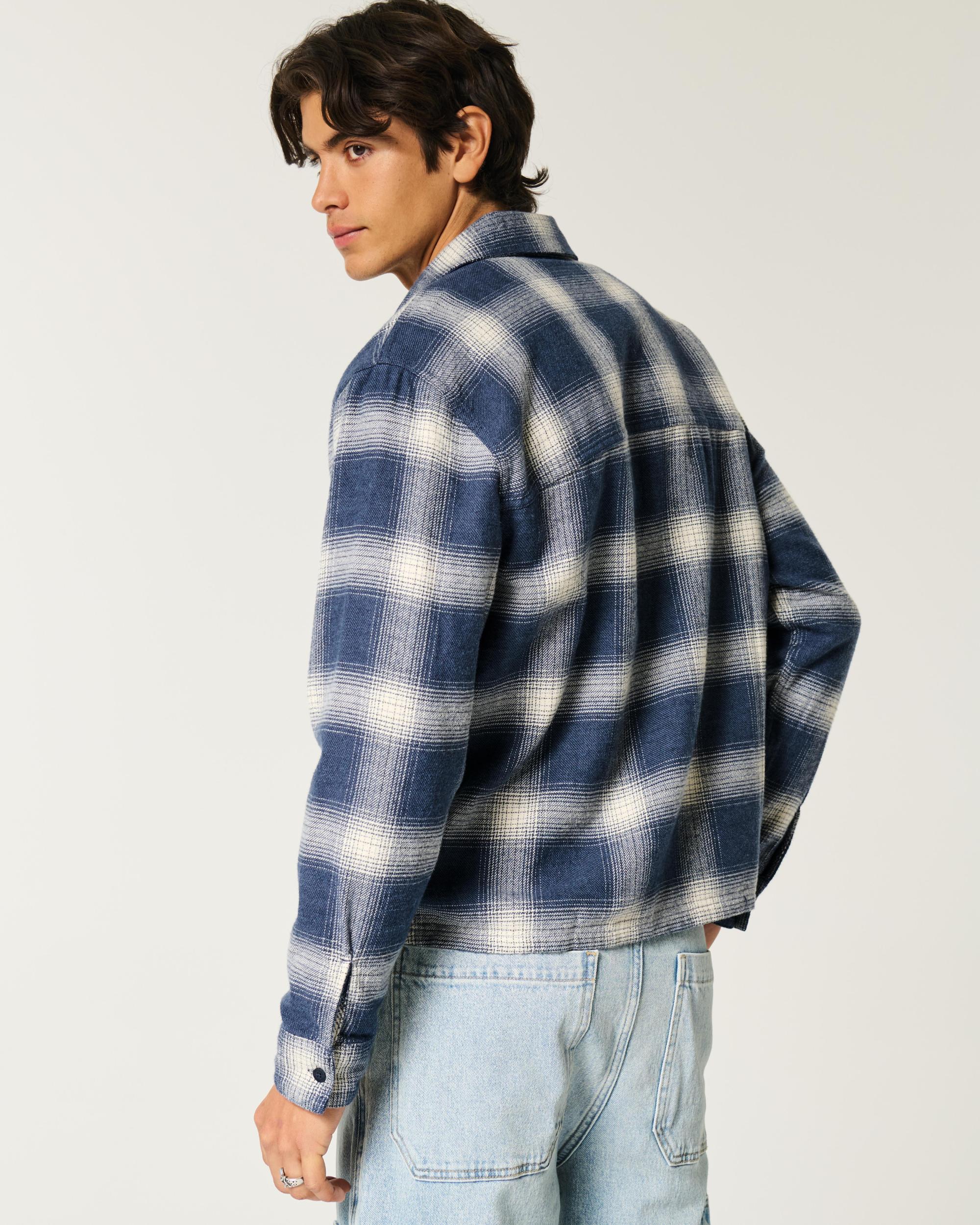 Flannel Button-Through Overshirt Product Image