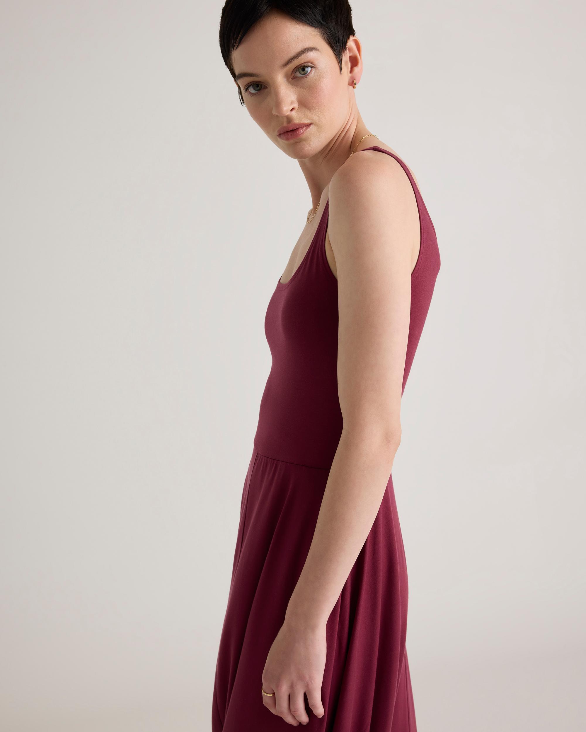 Quince | Women's Tencel Jersey Fit & Flare Dress Product Image