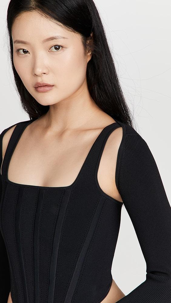 Dion Lee Pointelle Corset Top | Shopbop Product Image