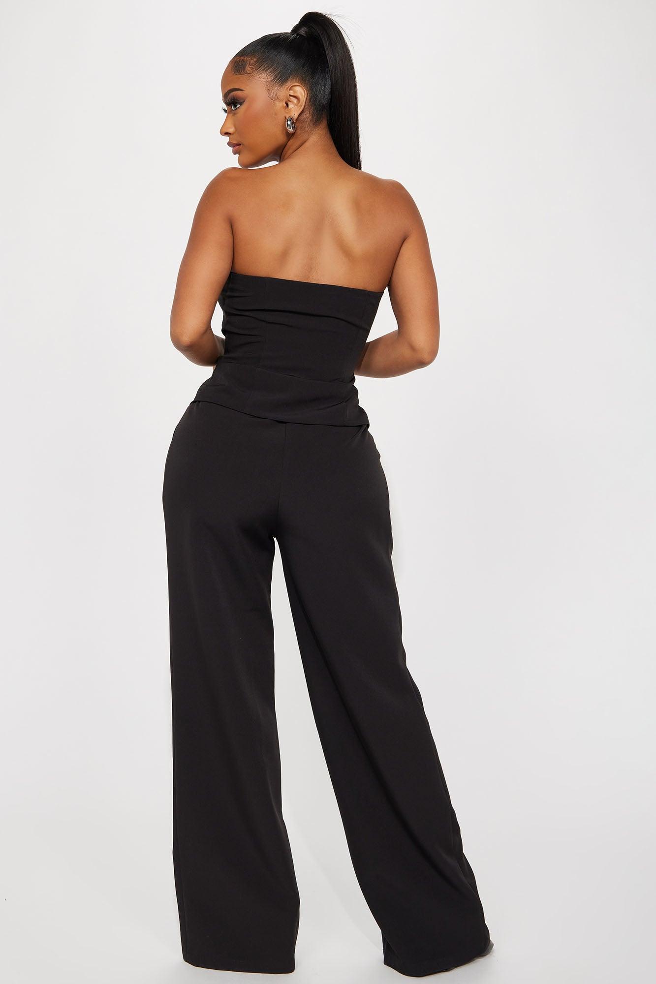 Get Over It Pant Set - Black Product Image