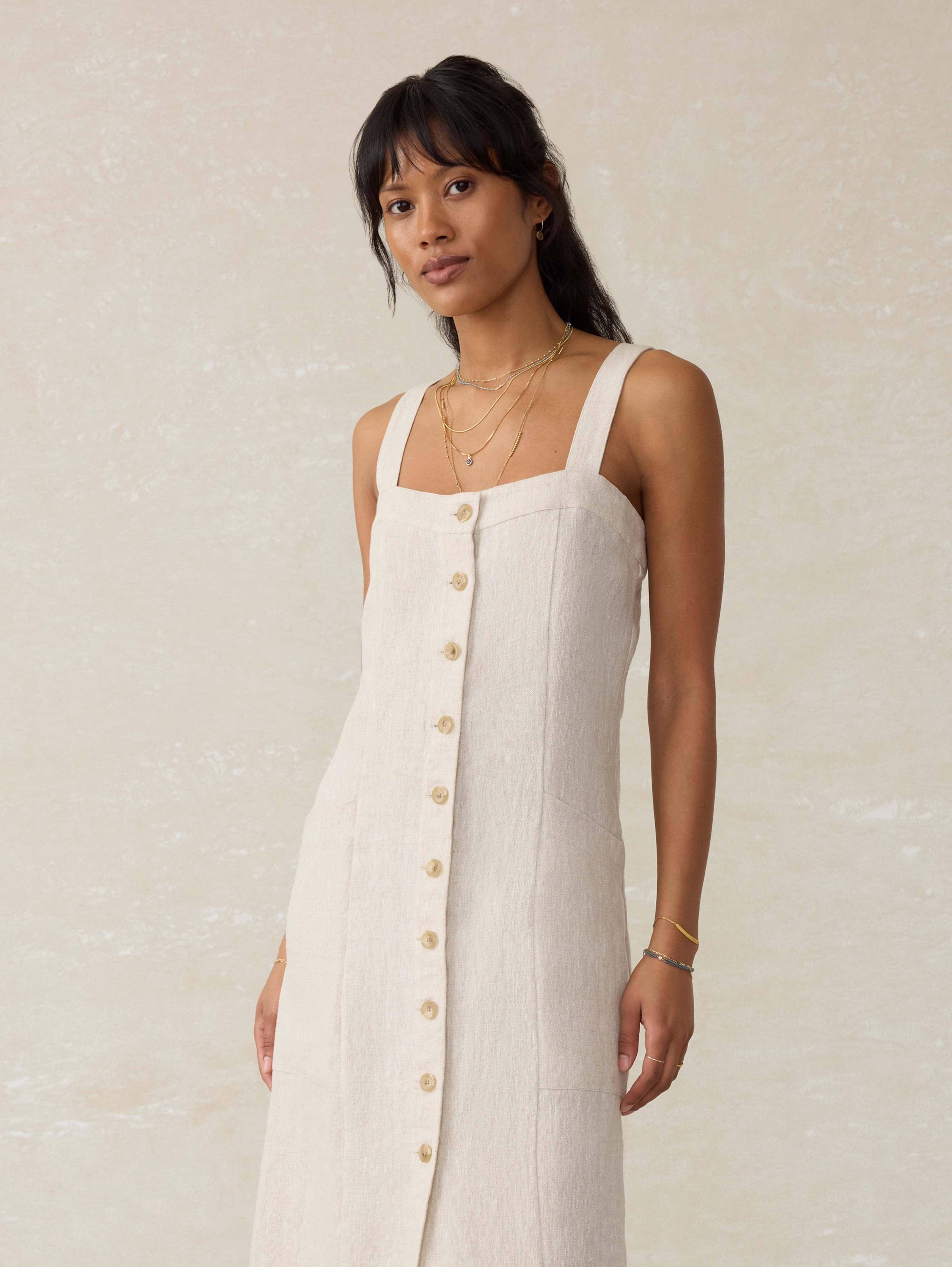 Aurora Dress - Flax Product Image