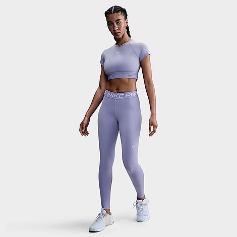Nike Womens Pro 365 High-Waisted 7/8 Mesh Panel Leggings Product Image