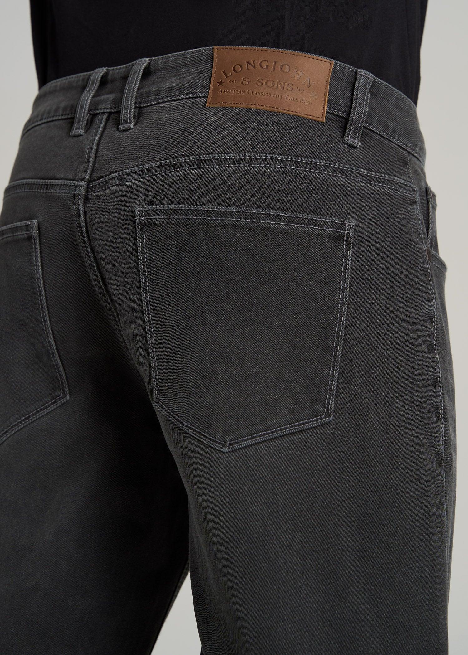 LJ&S TAPERED Jeans for Tall Men in Industrial Grey Product Image