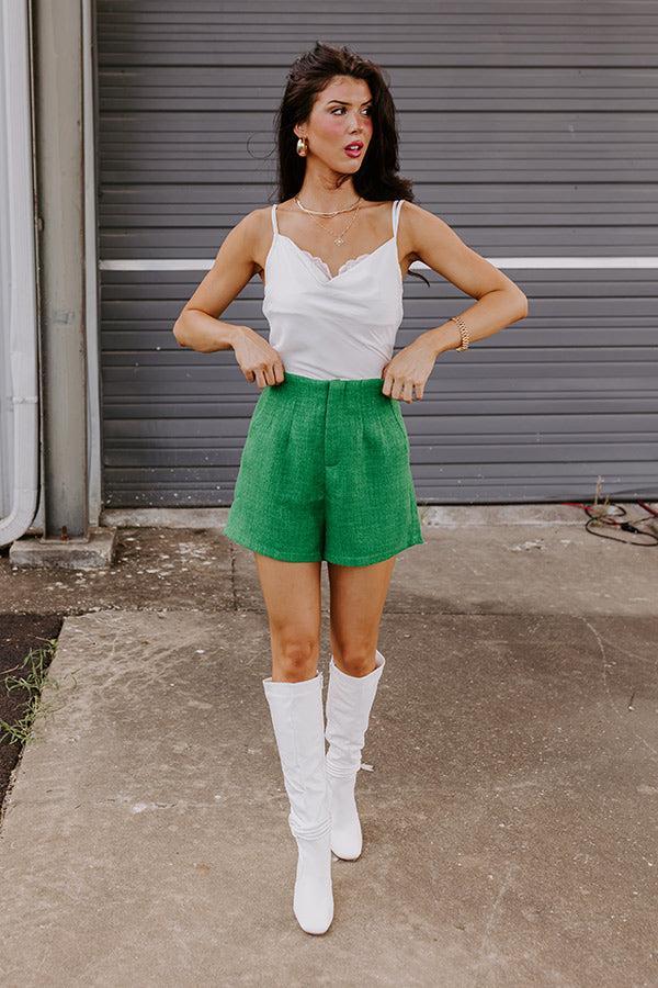 Joy To The World High Waist Tweed Shorts Product Image