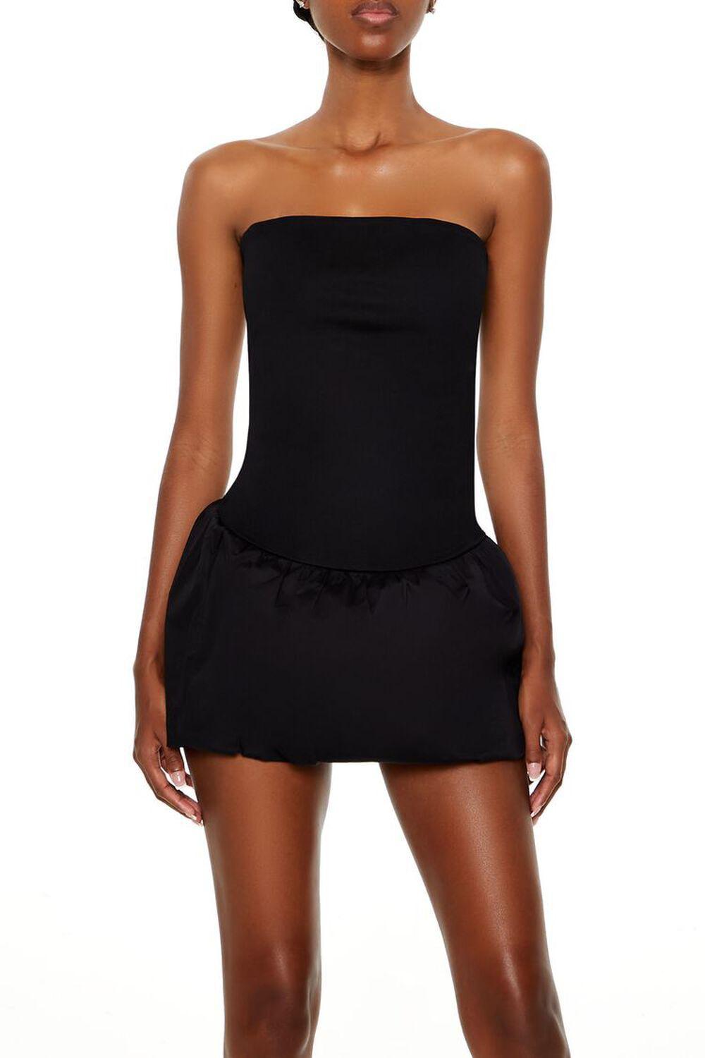 Strapless Drop-Waist Mini Dress | Forever 21 Product Image
