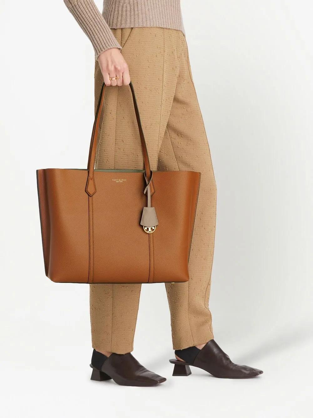 leather logo-print tote bag Product Image