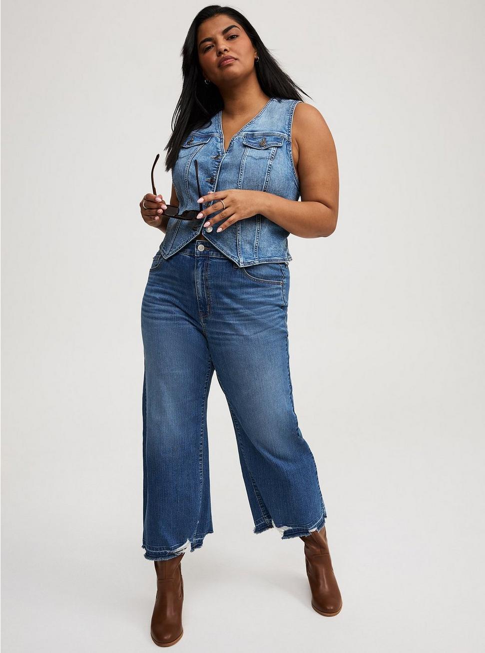 Western Denim Vest Product Image