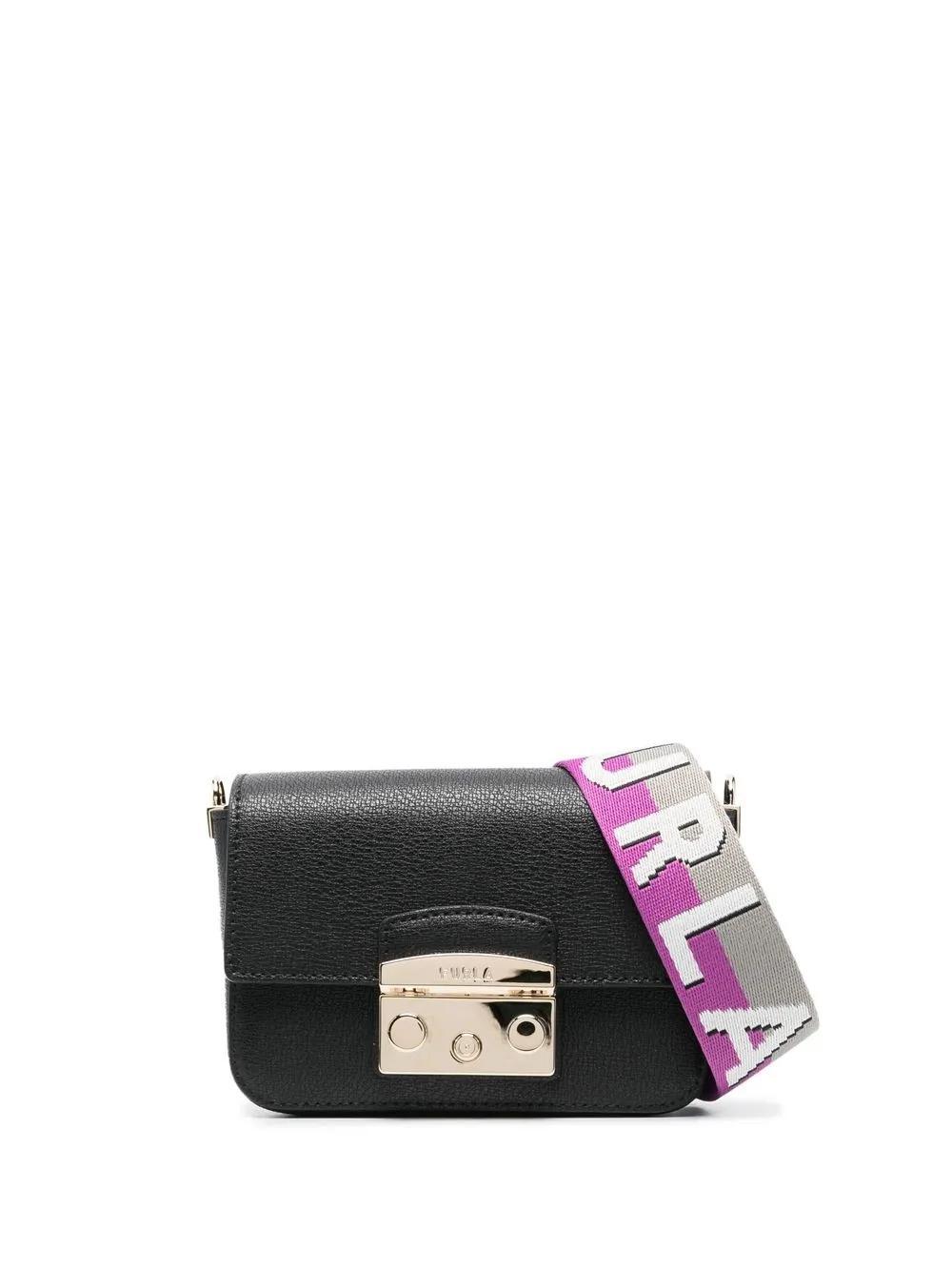 FURLA Leather Cross-body Bag In Nero Product Image