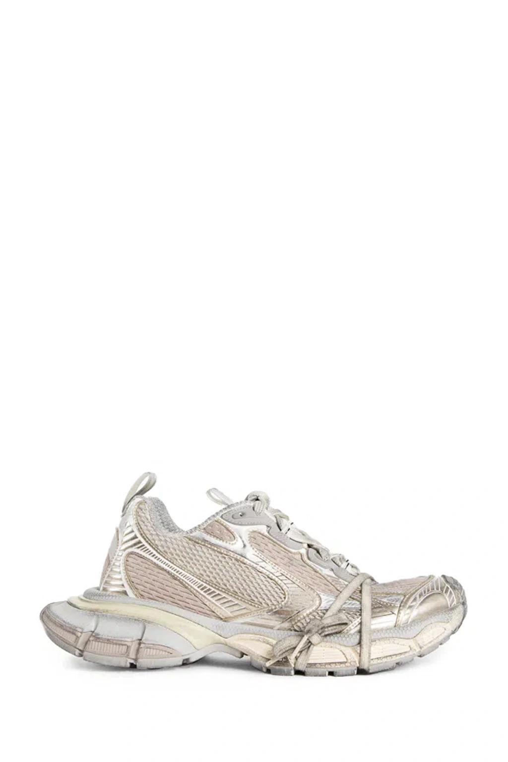 BALENCIAGA Mens Cream Comb 3xl Logo-embossed Mesh Low-top Trainers Product Image