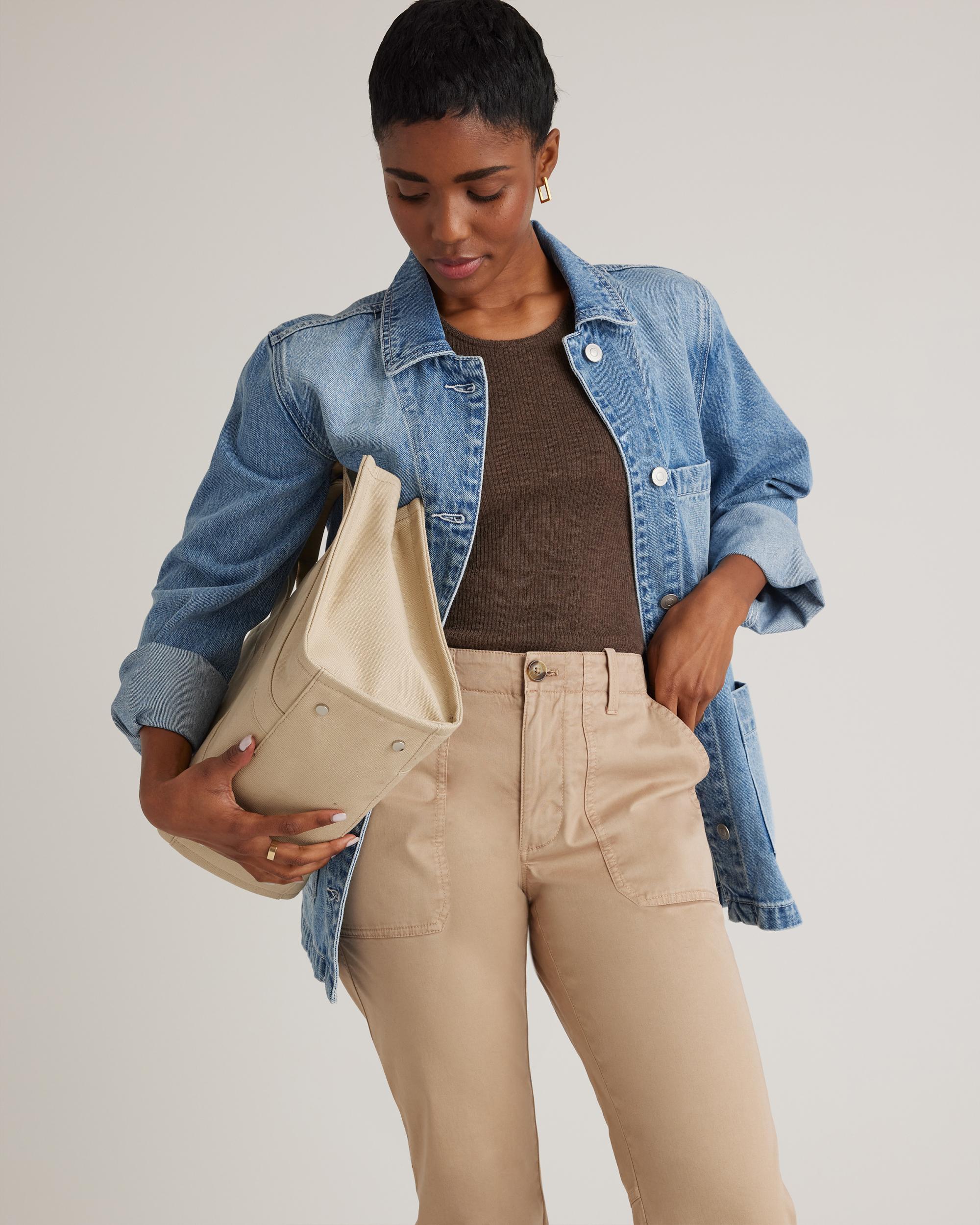 Quince | Women's Organic Stretch Cotton Twill Utility Jogger Organic Cotton Product Image