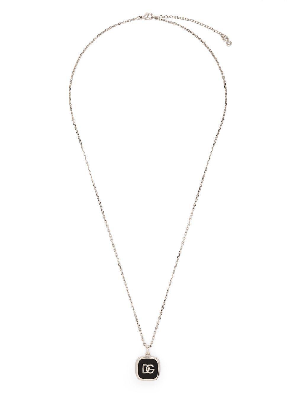 logo-plaque chain-link necklace  Product Image