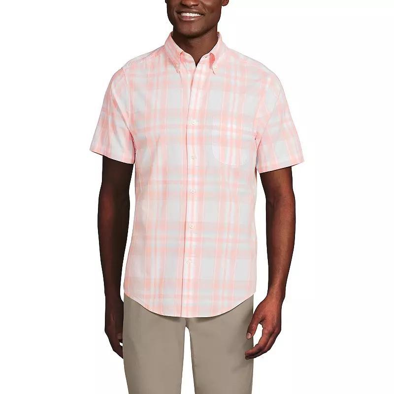 Mens Lands End Traditional-Fit Essential Lightweight Poplin Button-Down Shirt Product Image