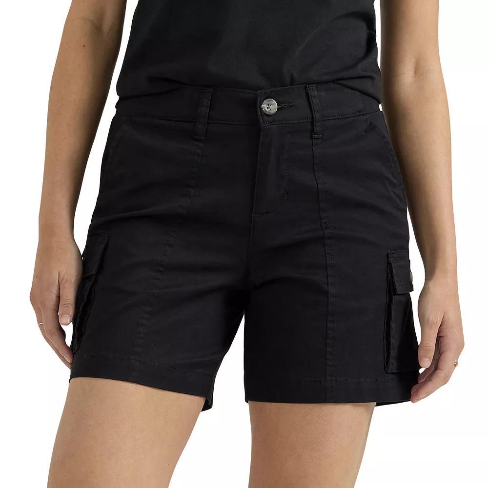 Women's Lee® Ultra Lux FLEX TO GO Cargo Shorts, Size: 14, Black Product Image