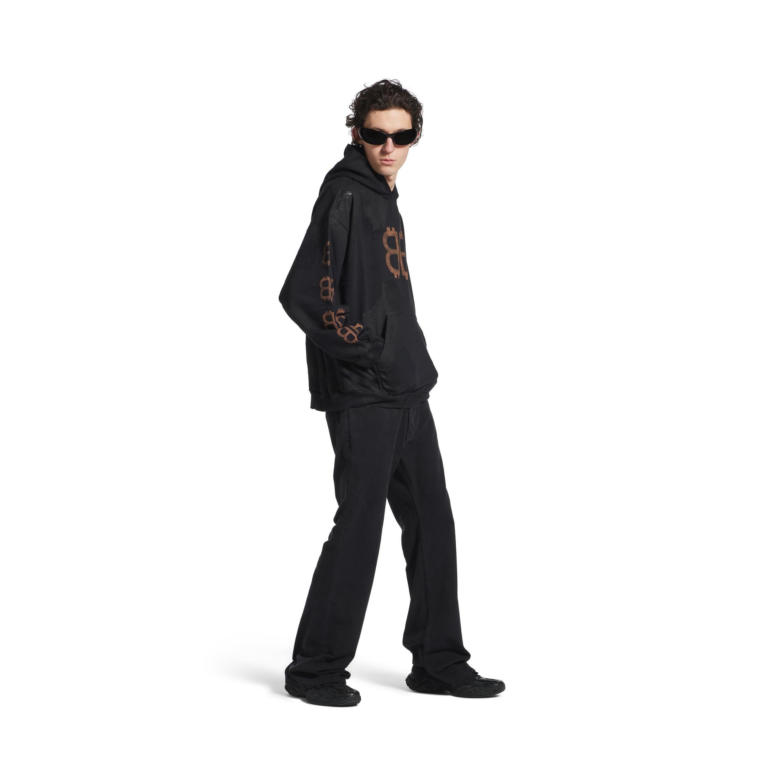 Crypto Hoodie Medium Fit in Black Faded Product Image