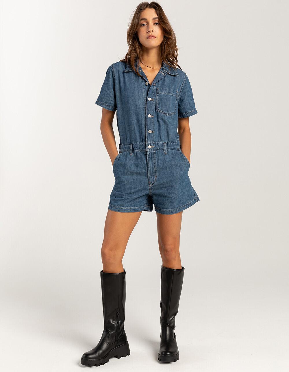 LEVI'S Heritage Womens Romper - MEDIUM WASH Product Image