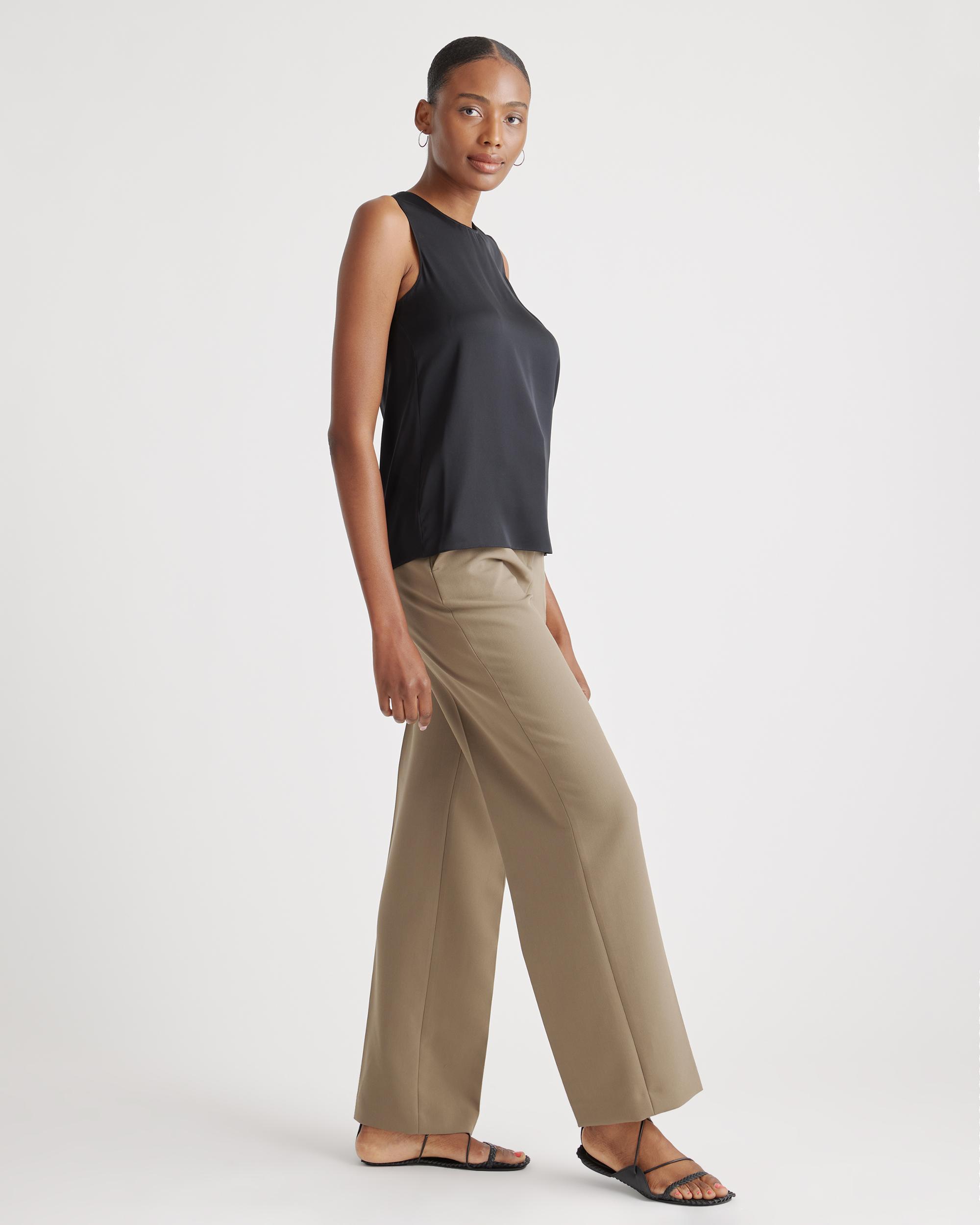 Quince | Women's Washable Stretch Silk Shell Tank Top Mulberry Silk Product Image