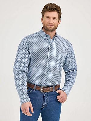 Wrangler® George Strait™ Long Sleeve Button Down One Pocket Shirt | Men's SHIRTS | Wrangler® Product Image