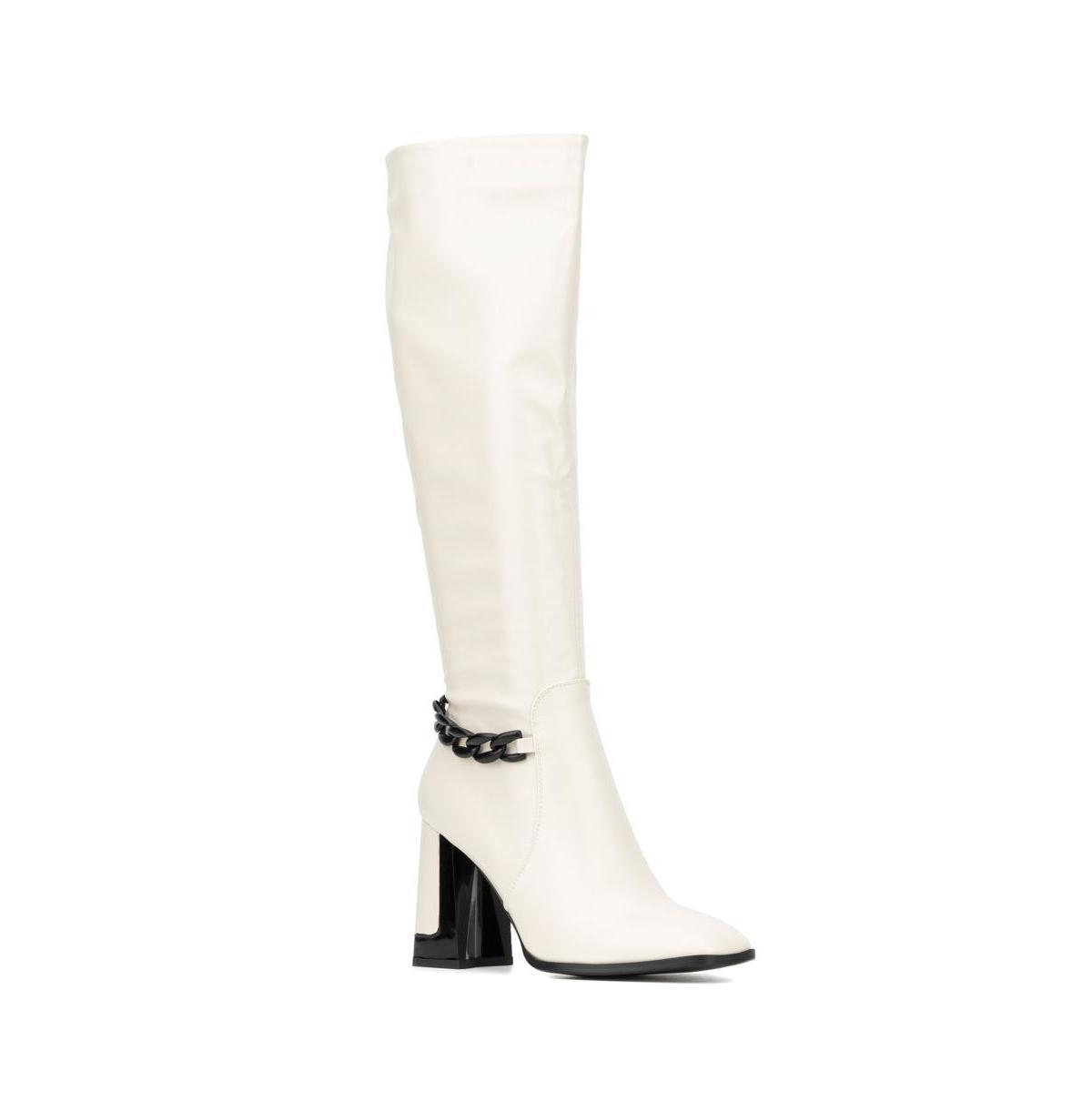 Torgeis Lauren Women's Knee-High Boots, Size: 10, Off White Product Image