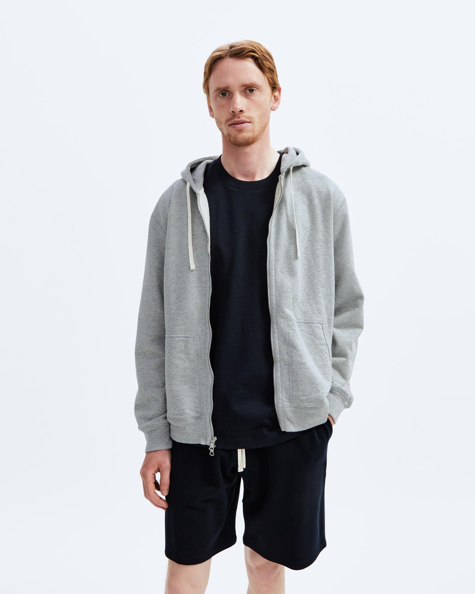 Midweight Terry Classic Full Zip Hoodie - Vault Male Product Image