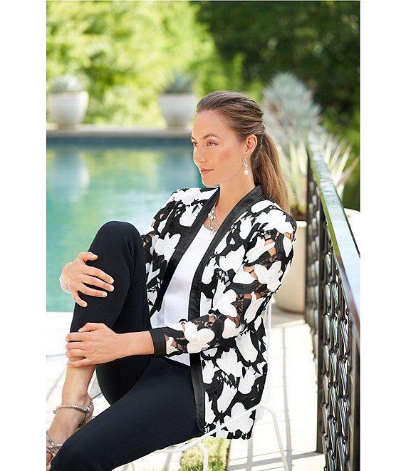 Ming Wang Knit Pull-On Ankle Pants Product Image