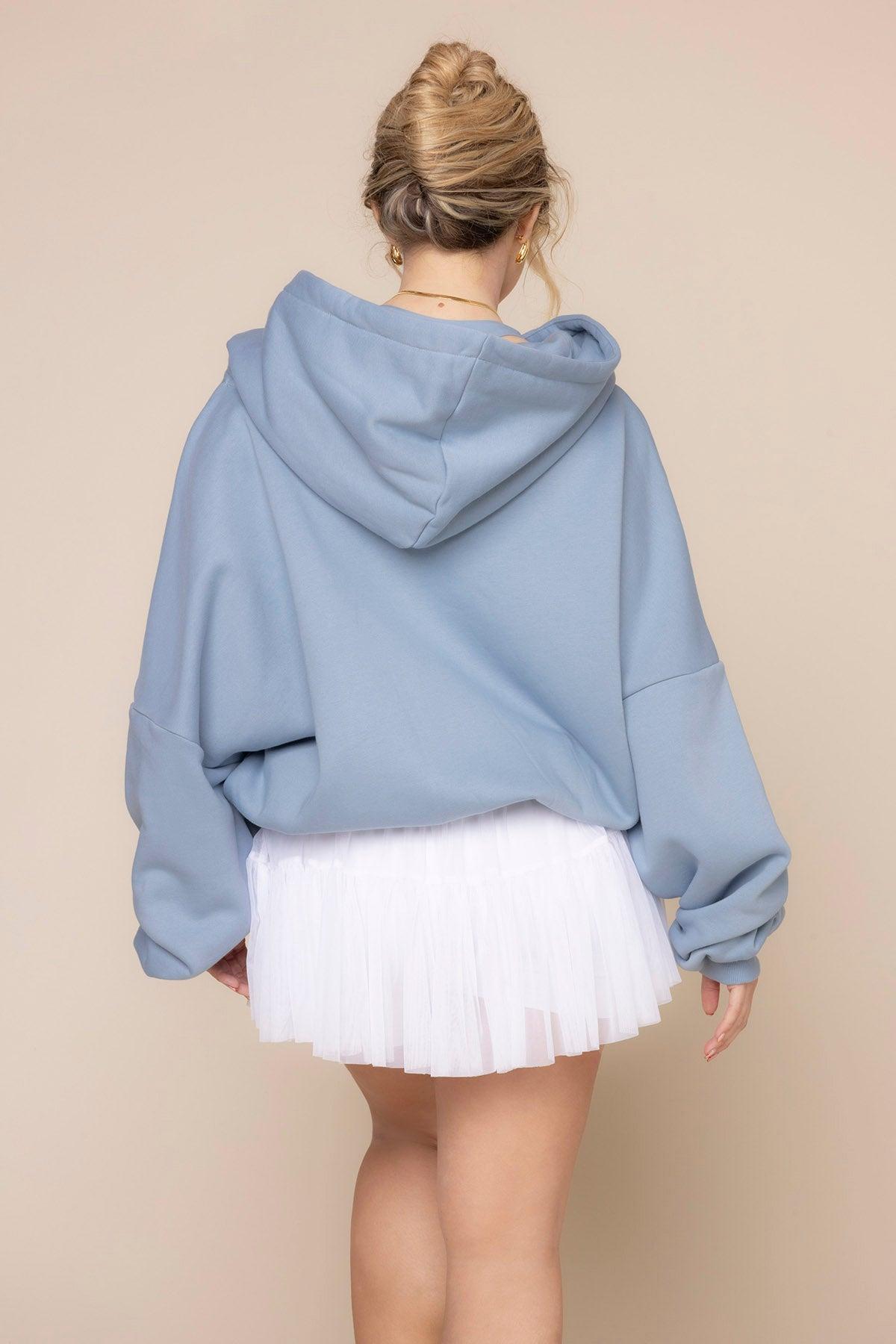 Zip Cloud Hoodie - Crimson Product Image