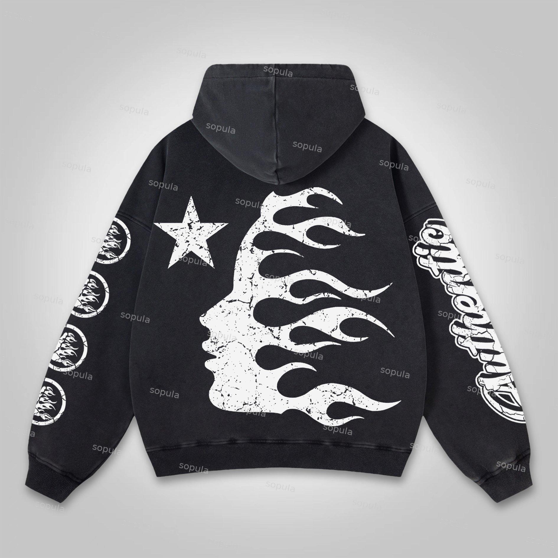Sopula Vintage The Illest Villain Mf Doom Graphic Washed Hoodie Product Image