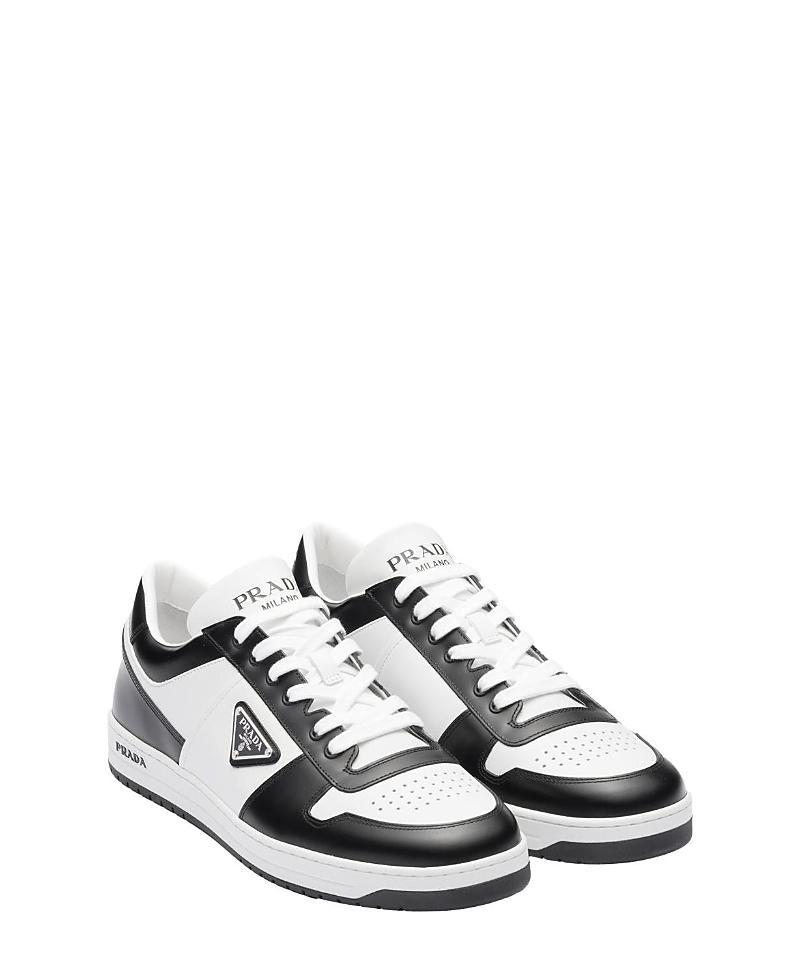 Prada Mens Downtown Leather Sneakers Product Image