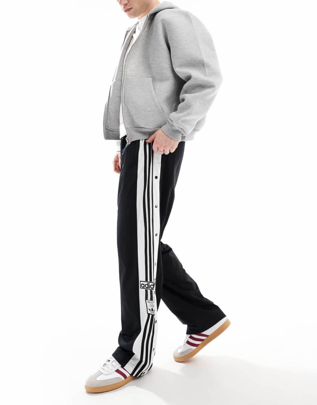 adidas Originals adicolor Adibreak track pants in black Product Image