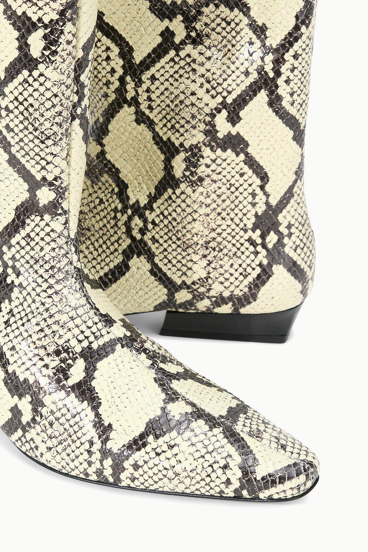 WALLY FLAT BOOT | WHITE SNAKE Product Image