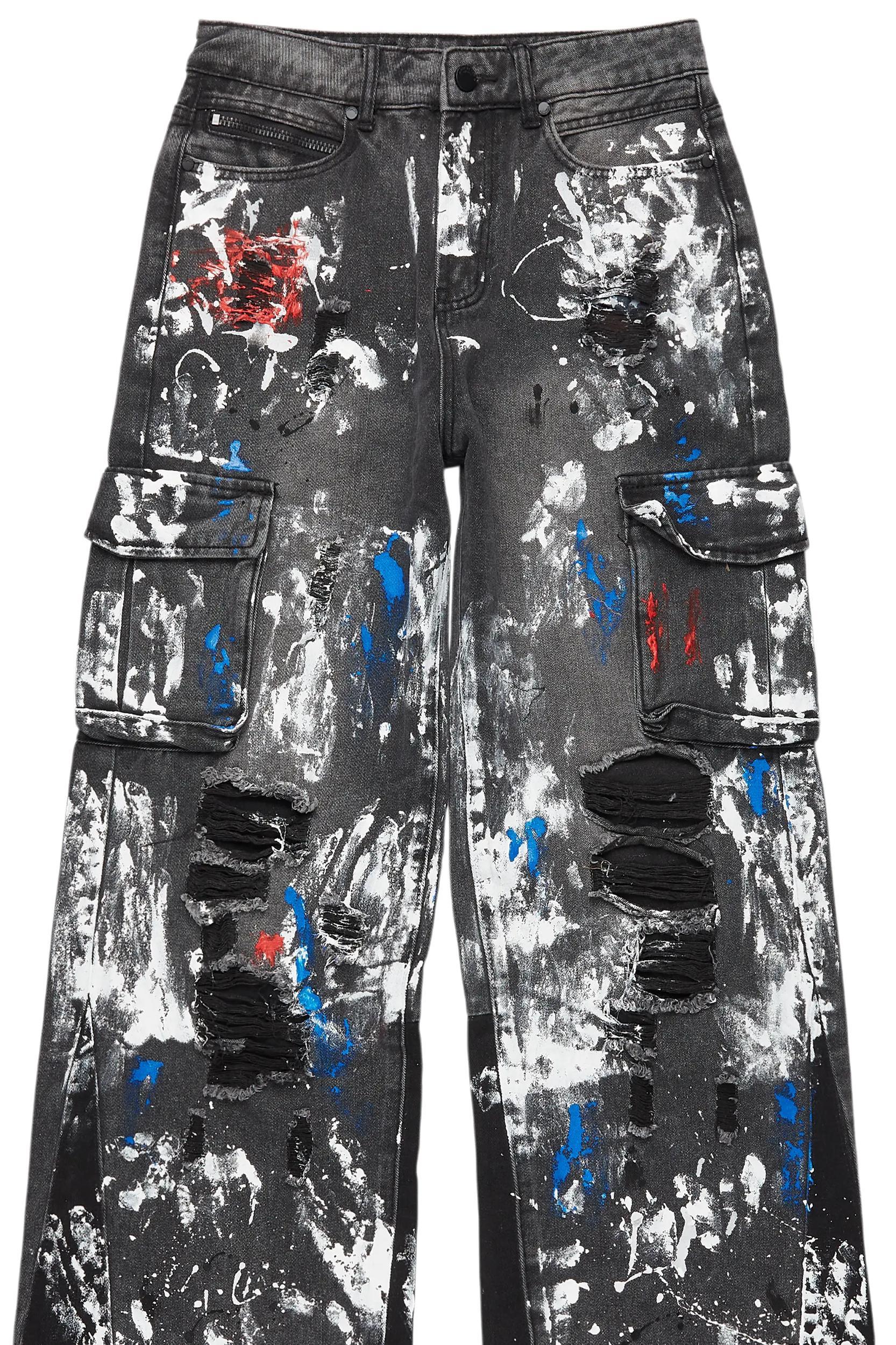 Dallin Grey Painter Baggy Cargo Jean Male Product Image