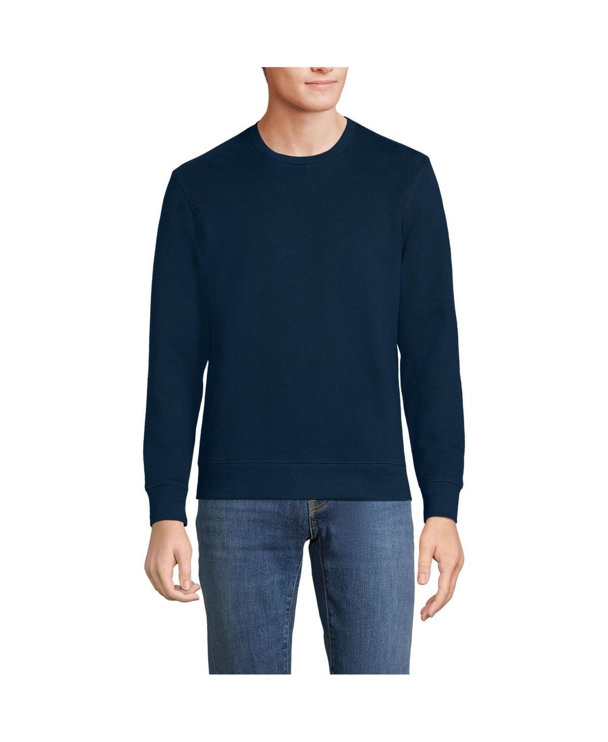 Big & Tall Lands' End Long Sleeve Serious Sweats Crewneck Sweatshirt, Men's, Size: XXL Tall, Washed Green Product Image