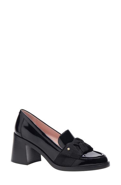 Womens Leandra 89MM Leather Block-Heel Loafers Product Image