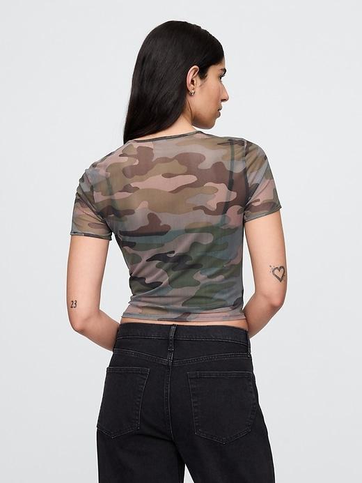 Mesh Cropped T-Shirt Product Image