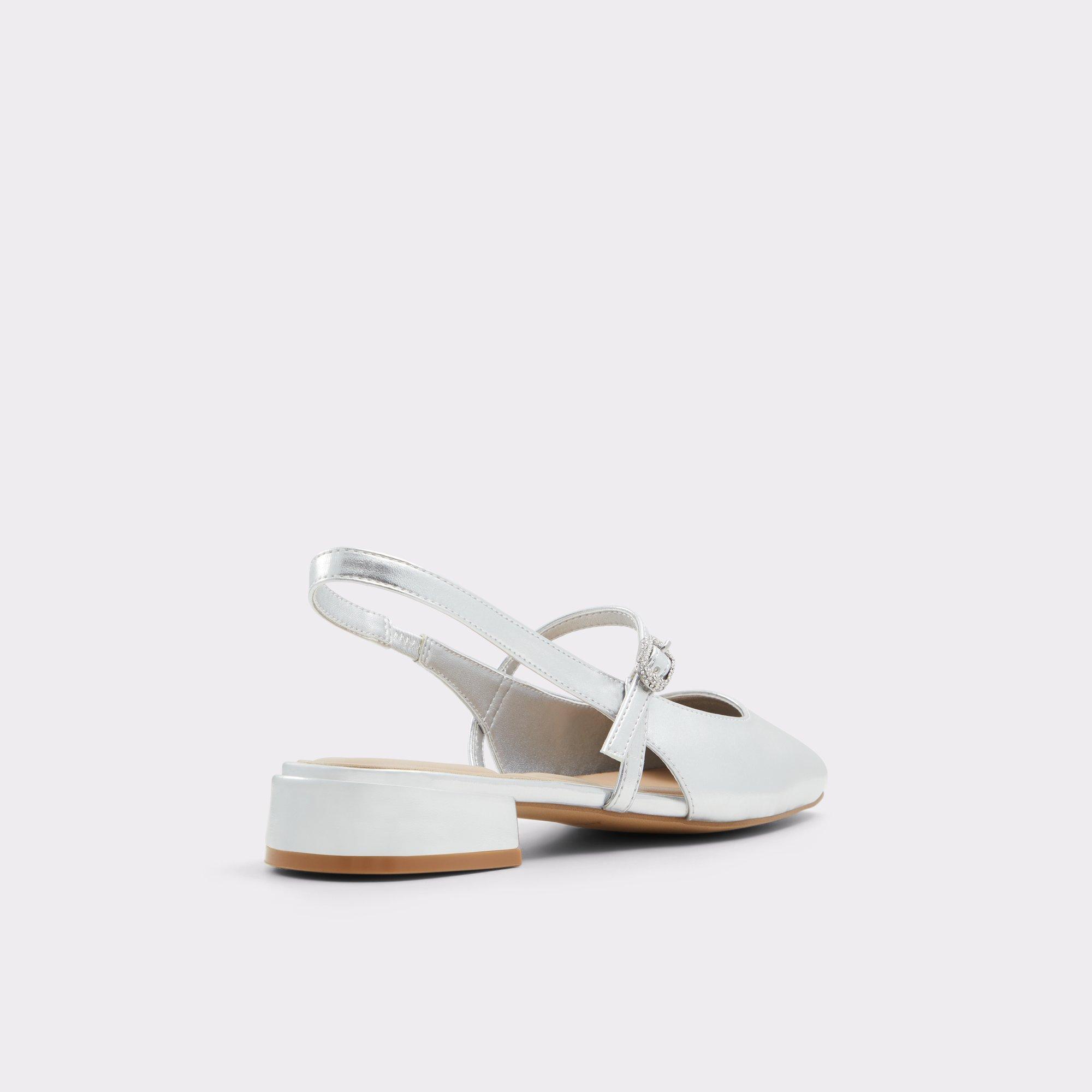Huguette Silver Women's Slingbacks | ALDO US Product Image