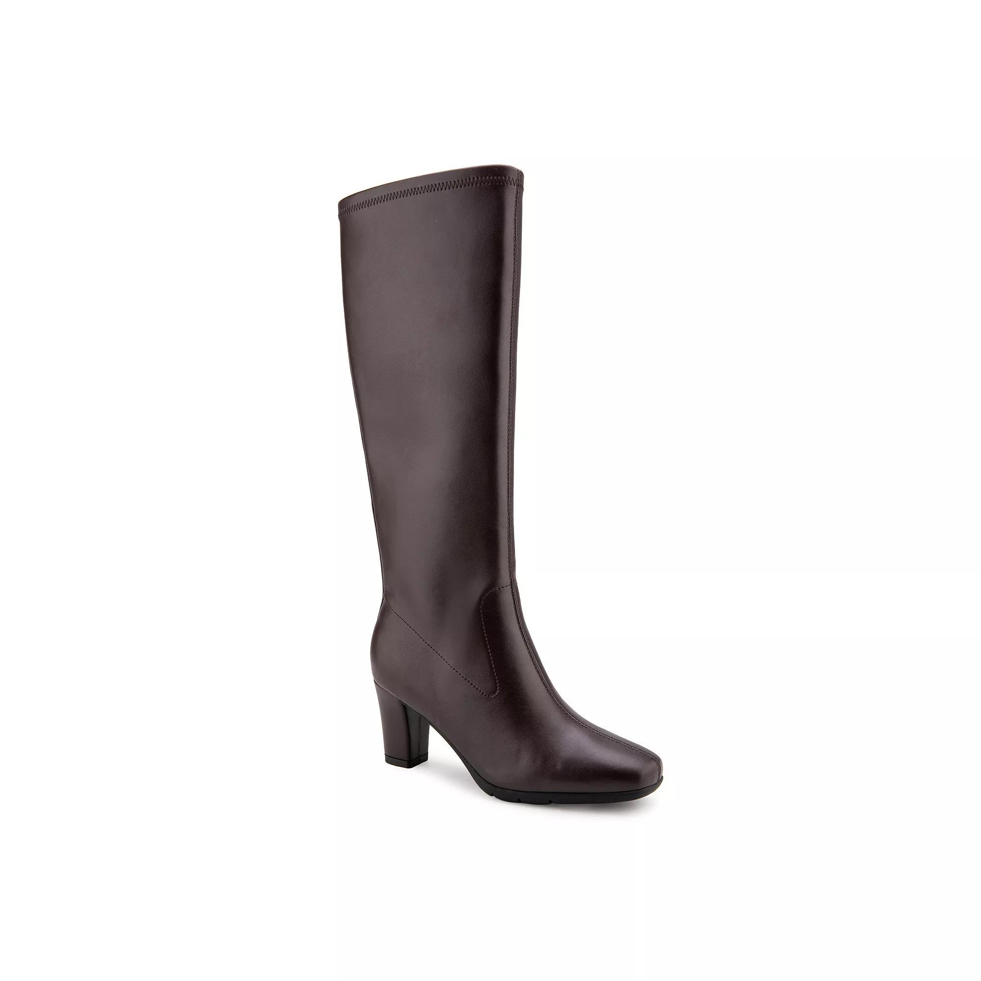 Aerosoles Chai Stretch Women's Knee-High Boots, Size: 10, Java Stretch Pu Product Image