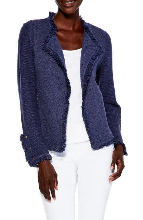 Nic+Zoe Fringe Mix Knit Jacket Product Image